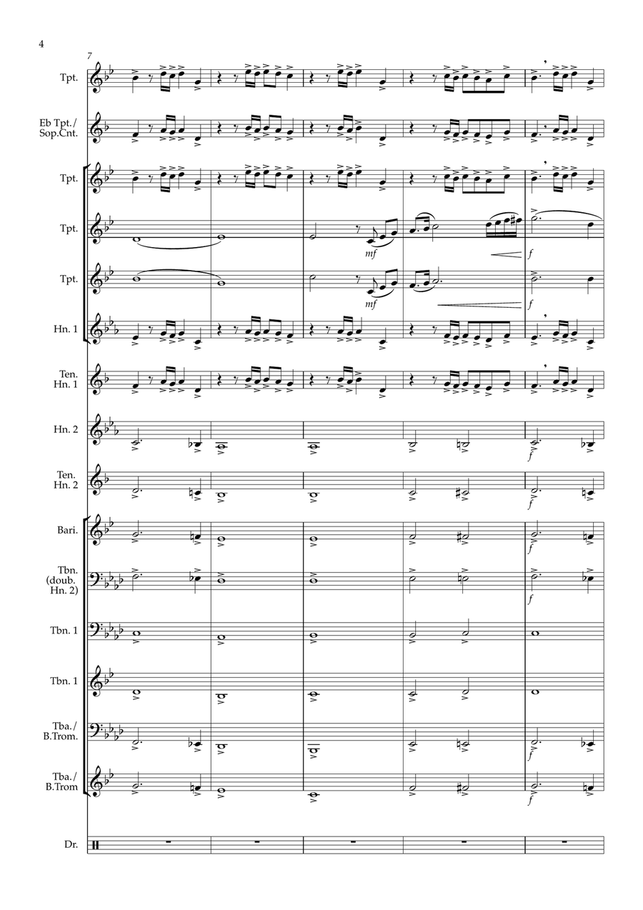 Final Countdown Final Countdown Brass Ensemble scores gallery preview page 4