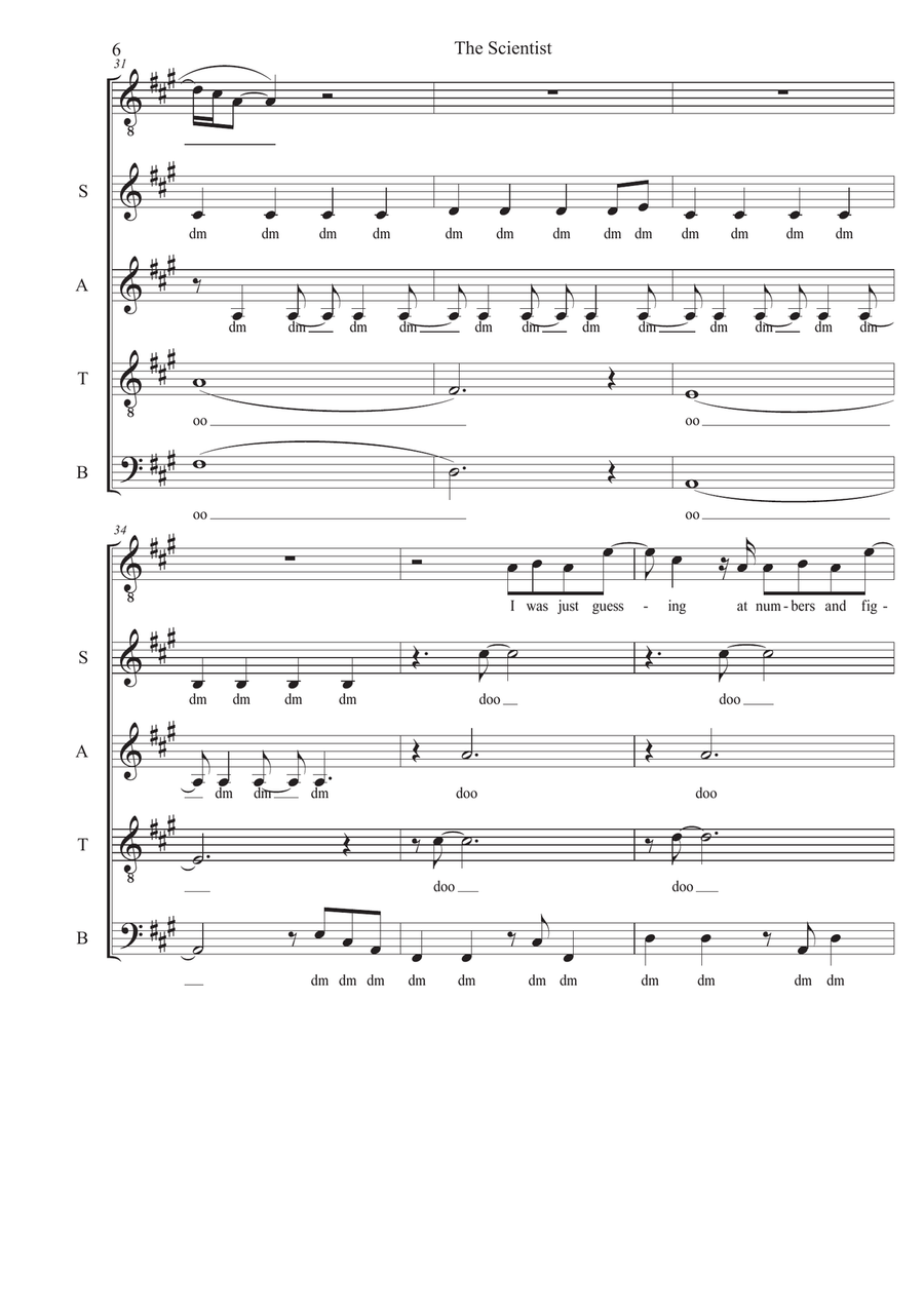 The Scientist 4-Part scores gallery preview page 6
