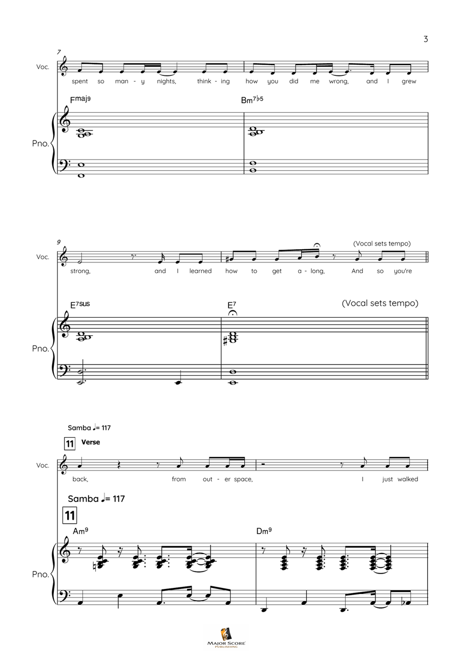 I Will Survive Piano, Vocal scores gallery preview page 3