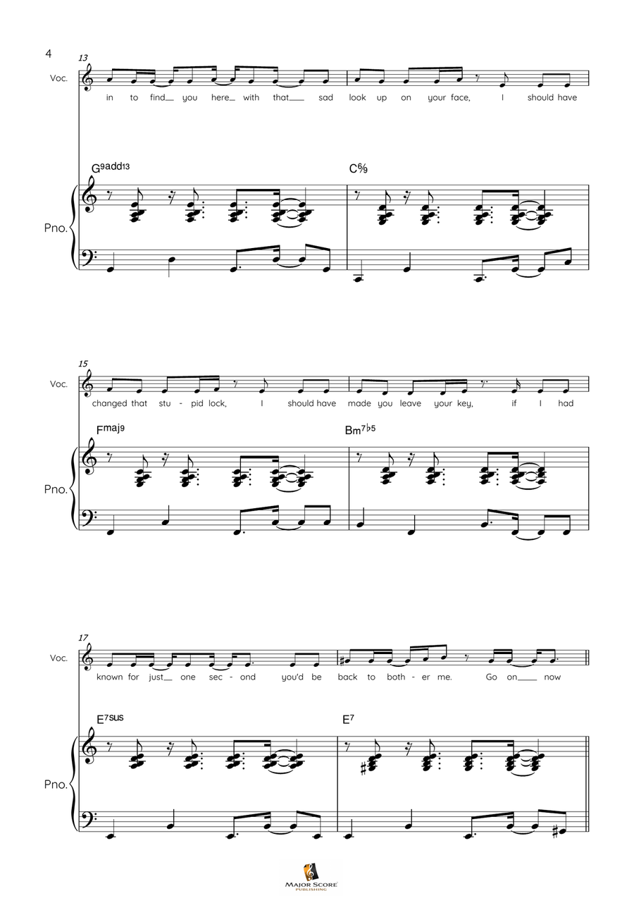 I Will Survive Piano, Vocal scores gallery preview page 4