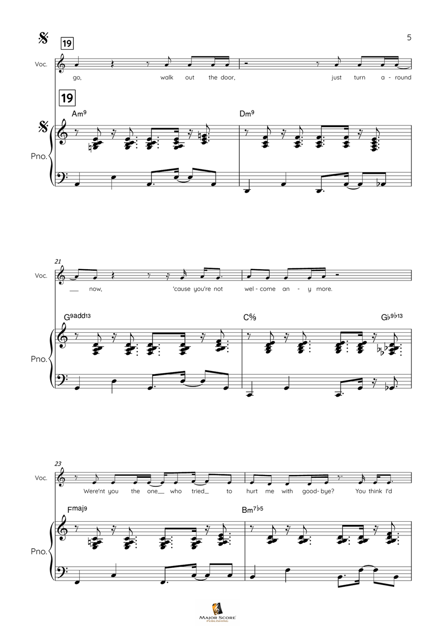 I Will Survive Piano, Vocal scores gallery preview page 5