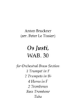 Anton Bruckner: Os Justi, WAB 30 (arr. Peter Le Tissier for Orchestral Brass section)