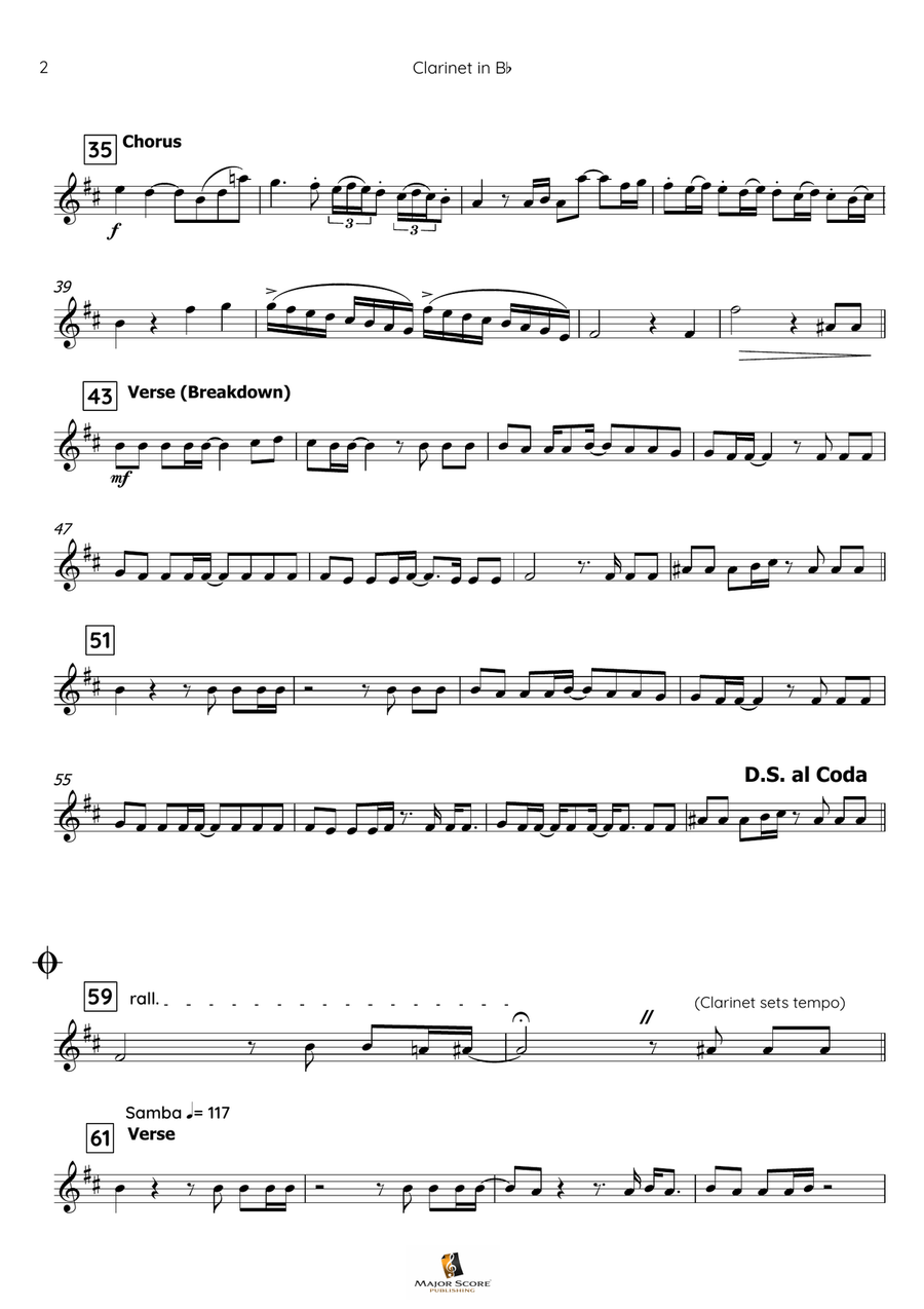 I Will Survive B-Flat Clarinet scores gallery preview page 3