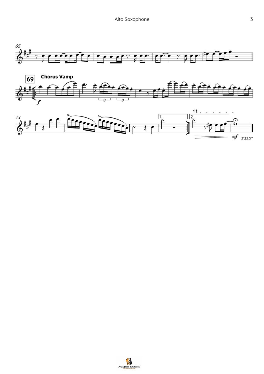 I Will Survive Alto Saxophone scores gallery preview page 4