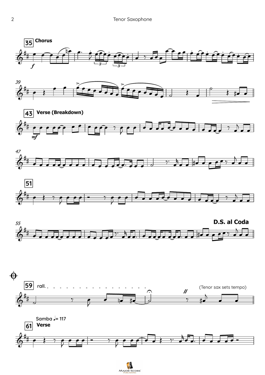 I Will Survive Tenor Saxophone scores gallery preview page 3