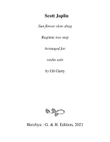 Sun flower slow drag (arrangement for violin solo)