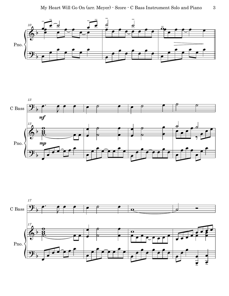 My Heart Will Go On (love Theme From 'titanic') Baritone Horn BC scores gallery preview page 3