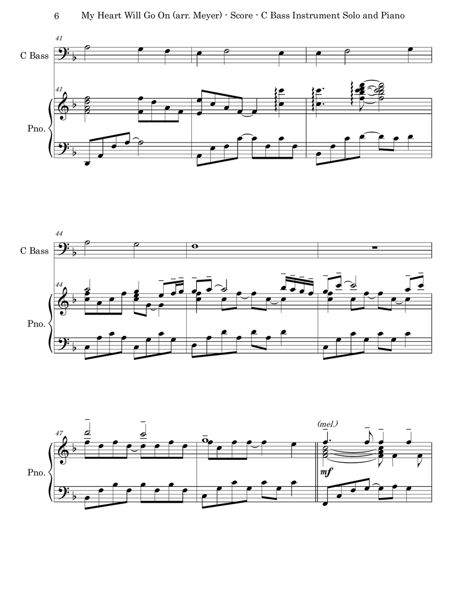 My Heart Will Go On (love Theme From 'titanic') Baritone Horn BC scores gallery preview page 6