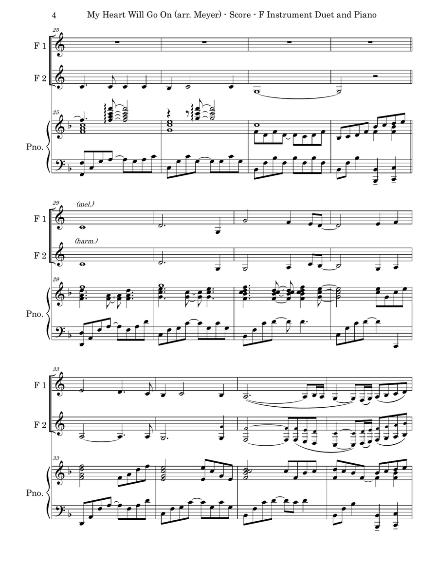 My Heart Will Go On (love Theme From 'titanic') Brass Duet scores gallery preview page 4