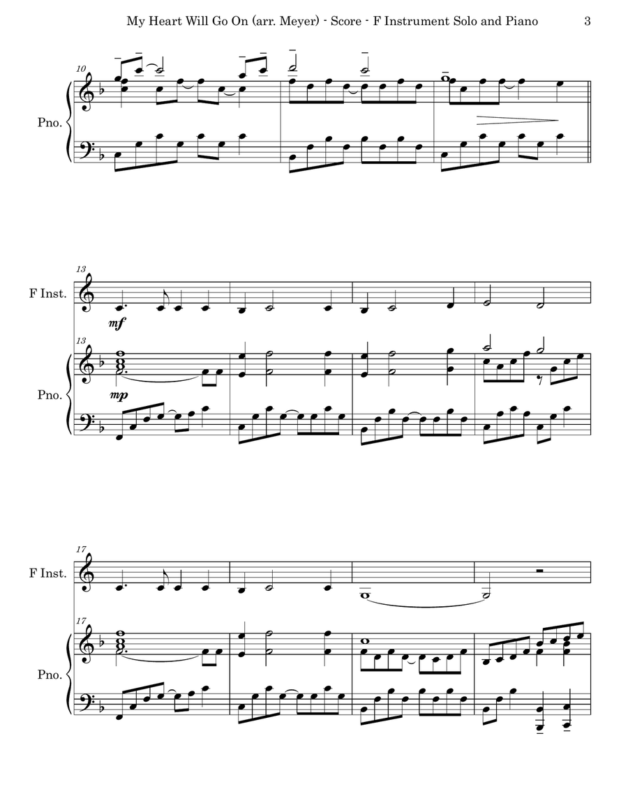 My Heart Will Go On (love Theme From 'titanic') Horn scores gallery preview page 3
