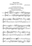 Mozart Duet arranged for Cello Duet