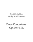 Duos Concertans Op. 10 #1 Movement 3