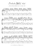 Bach for Guitar Prelude BWV 926 guitar solo