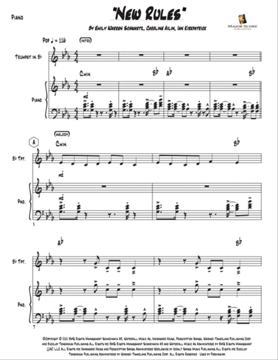 New Rules B-Flat Trumpet scores gallery preview page 6