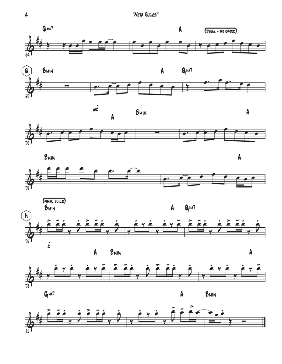 New Rules Soprano Saxophone scores gallery preview page 5