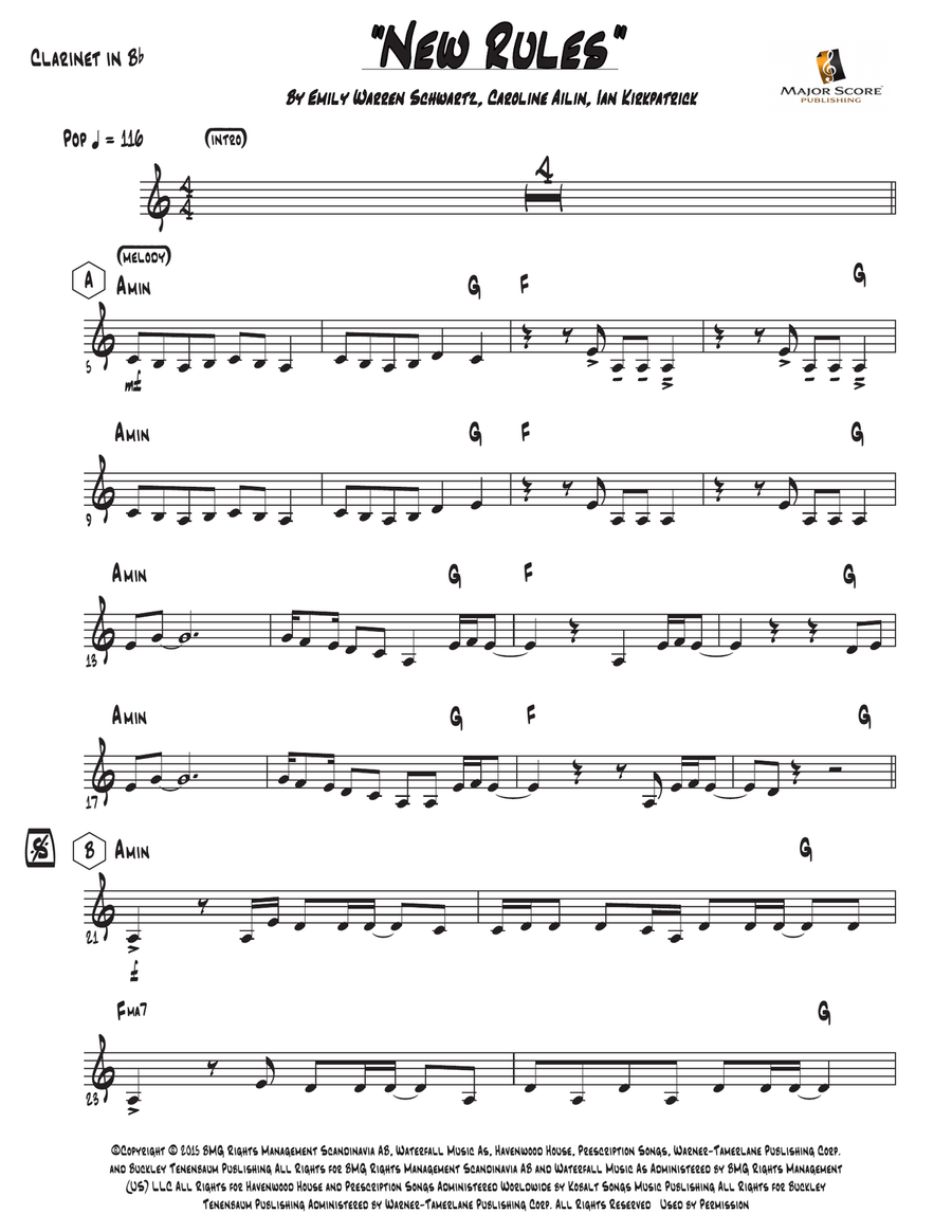 New Rules B-Flat Clarinet scores gallery preview page 2