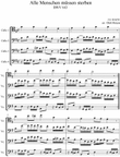 Alle Menschen müssen sterben BWV 643