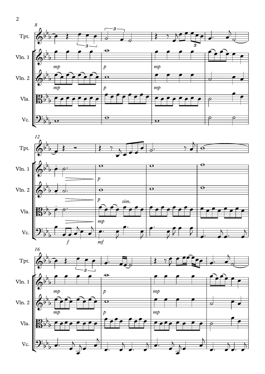 We've Only Just Begun We've Only Just Begun Small Ensemble scores gallery preview page 2