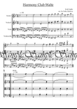 Harmony Club Waltz for String Quartet