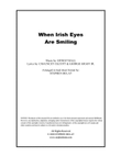 When Irish Eyes Are Smiling - Lead sheet (key of C) mini preview