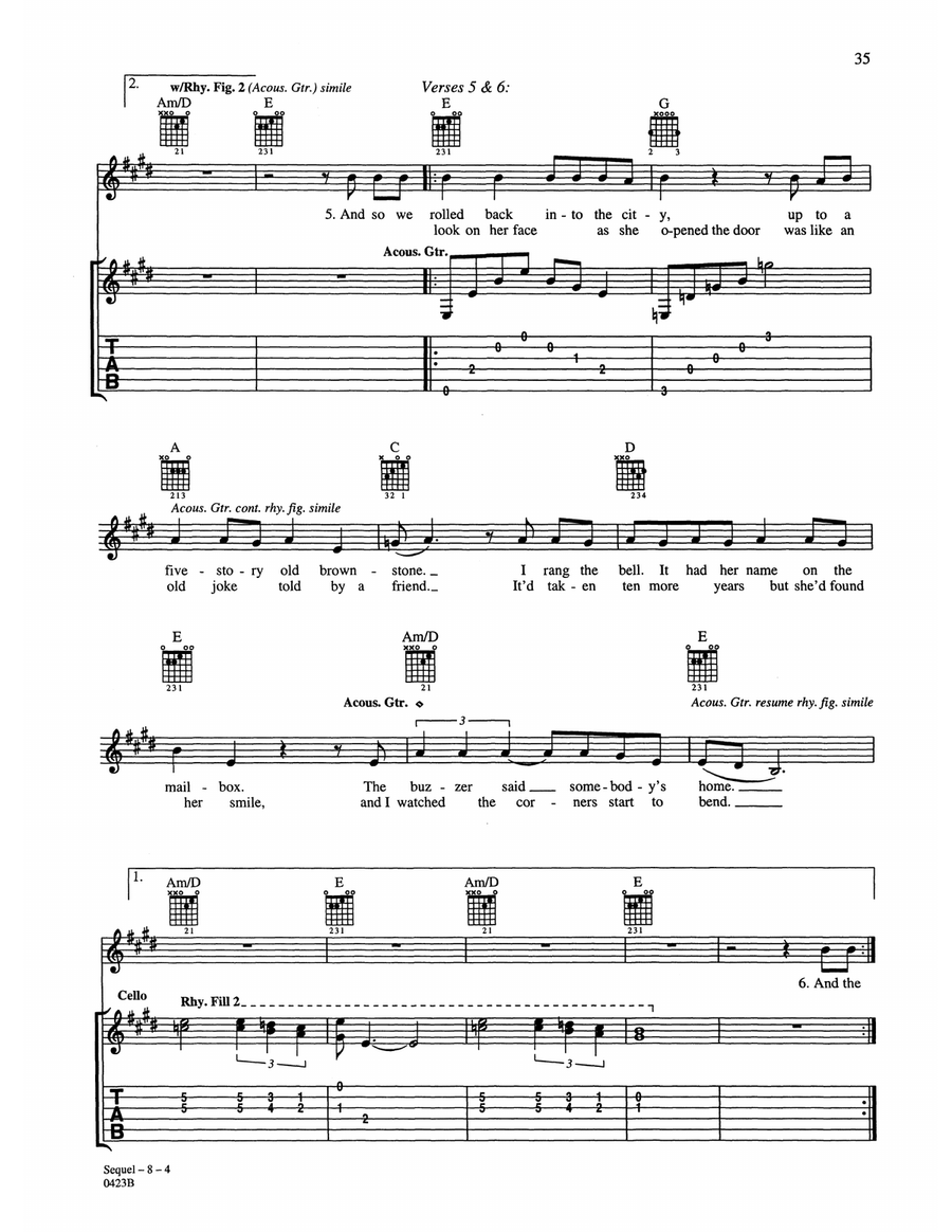 Sequel Sequel Acoustic Guitar scores gallery preview page 4