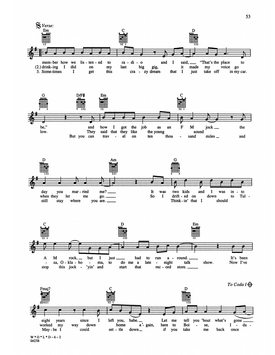 W*o*l*d W*o*l*d Acoustic Guitar scores gallery preview page 2