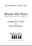 Rondo alla Turca for 2 Flutes