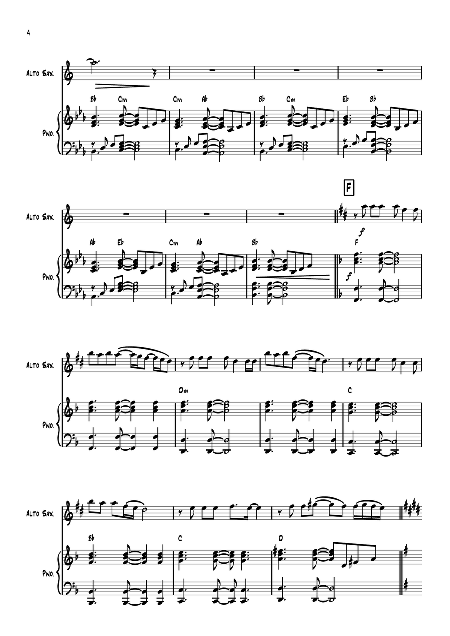 Listen To Your Heart Listen To Your Heart Alto Saxophone scores gallery preview page 4