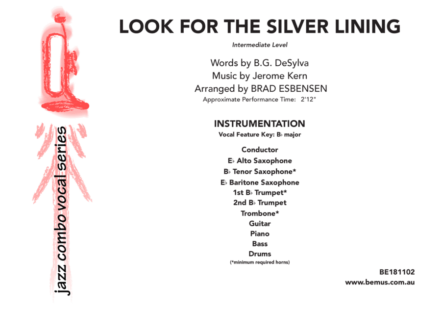 Look For The Silver Lining Jazz Ensemble scores gallery preview page 1