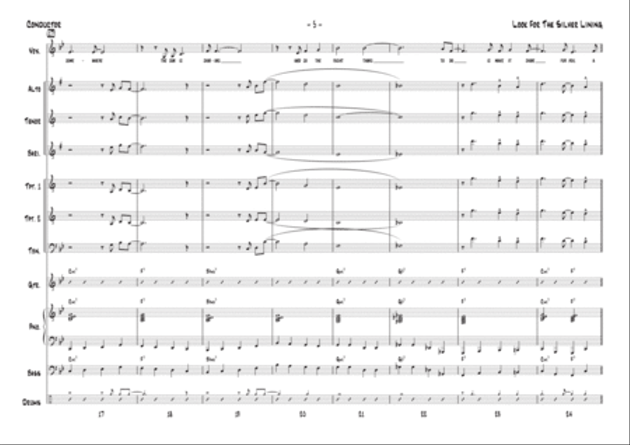 Look For The Silver Lining Jazz Ensemble scores gallery preview page 5