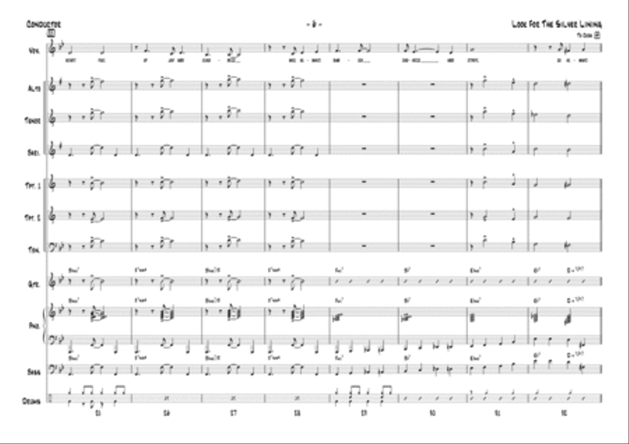 Look For The Silver Lining Jazz Ensemble scores gallery preview page 6