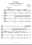 Six Quartets (arranged for Wind Quintet) No 1 1st Movement