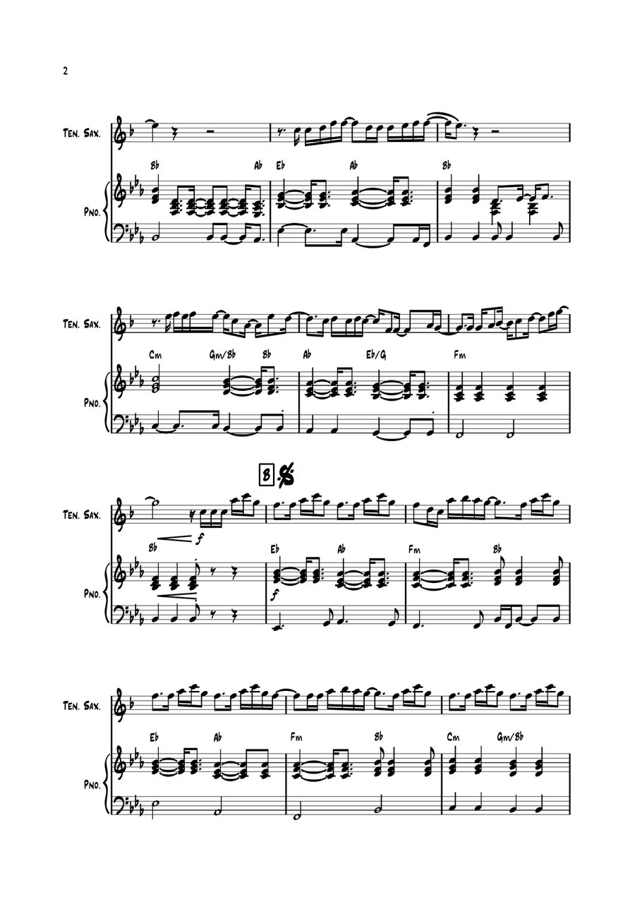 Bad Day Bad Day Tenor Saxophone scores gallery preview page 2