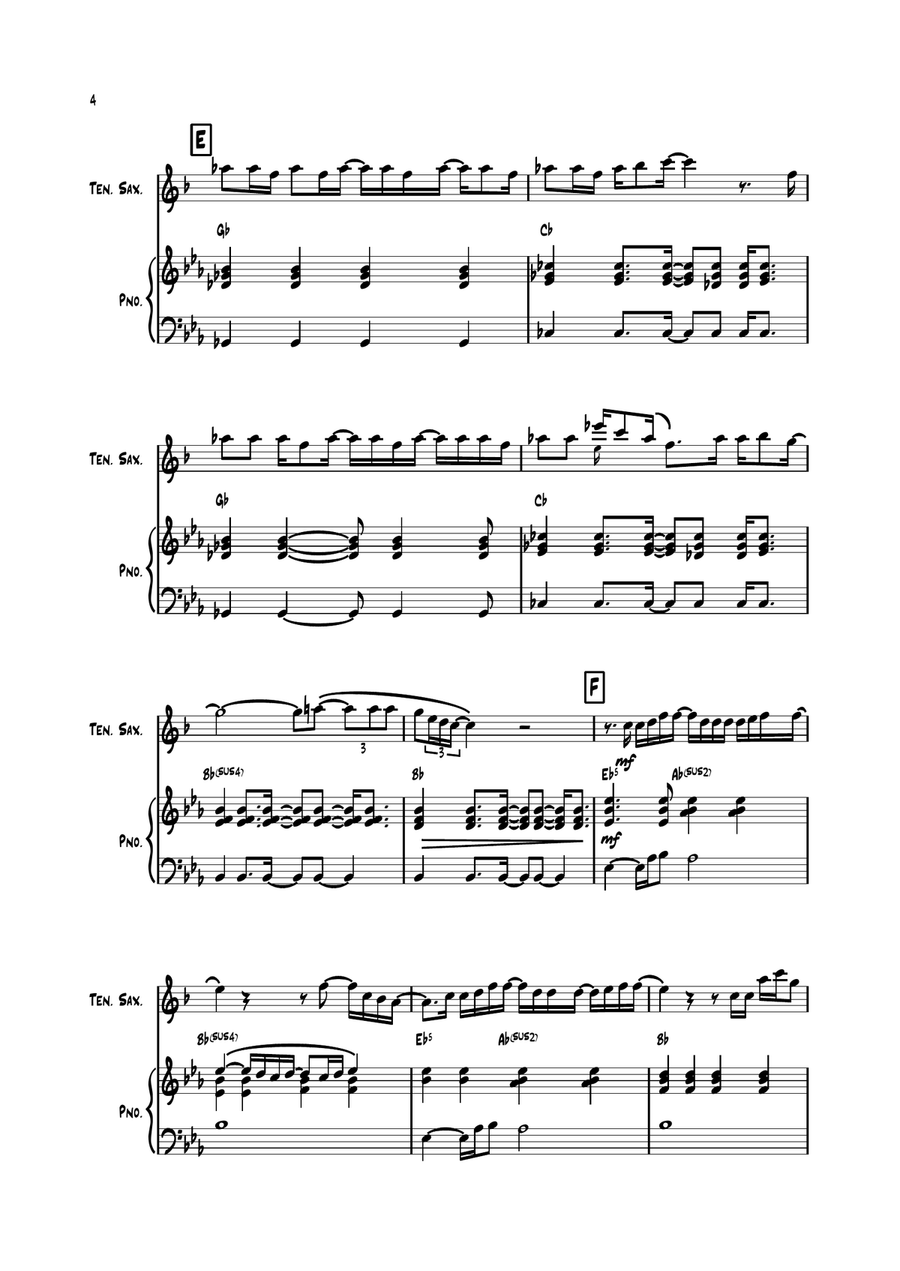 Bad Day Bad Day Tenor Saxophone scores gallery preview page 4