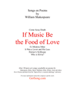 If Music Be the Food of Love (Shakespeare)