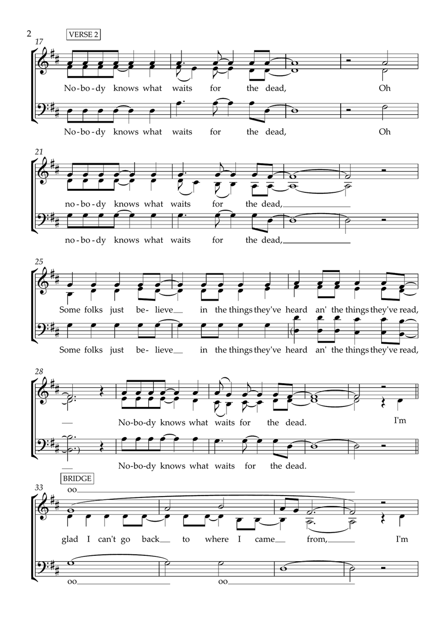Maybe It's Time (arr. Dom Stichbury) 3-Part scores gallery preview page 2