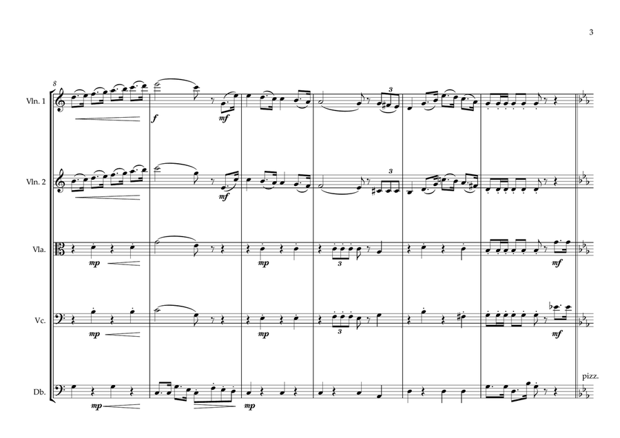 Bolivian National Anthem for String Orchestra (MFAO World National Anthem Series) String Orchestra scores gallery preview page 3