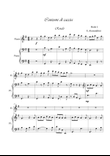 Hunting song. Flute and piano