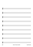 Manuscript Paper - 9 Staves Treble Clefs