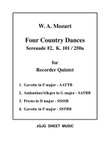 Four Country Dances for Recorder Quintet
