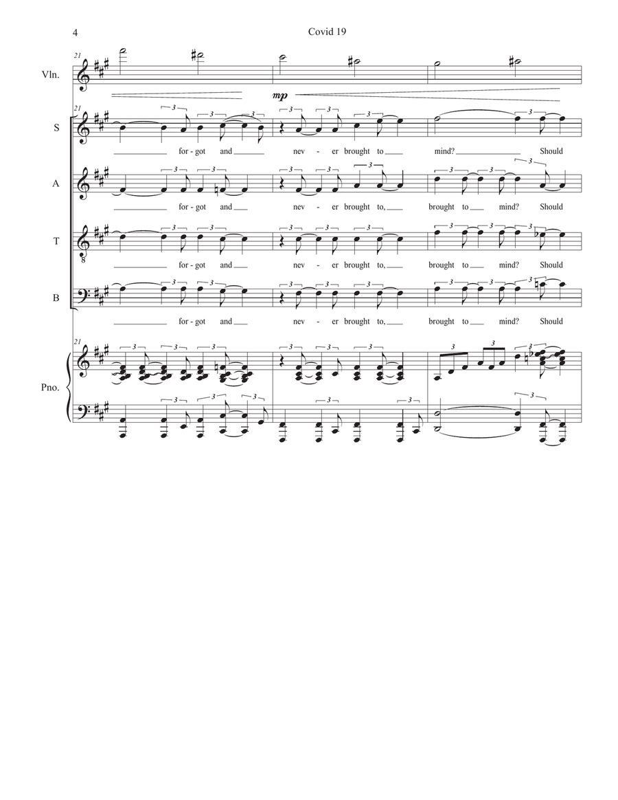 Requiem-CV19 (10-minute musical presentation) (SATB) 4-Part scores gallery preview page 4