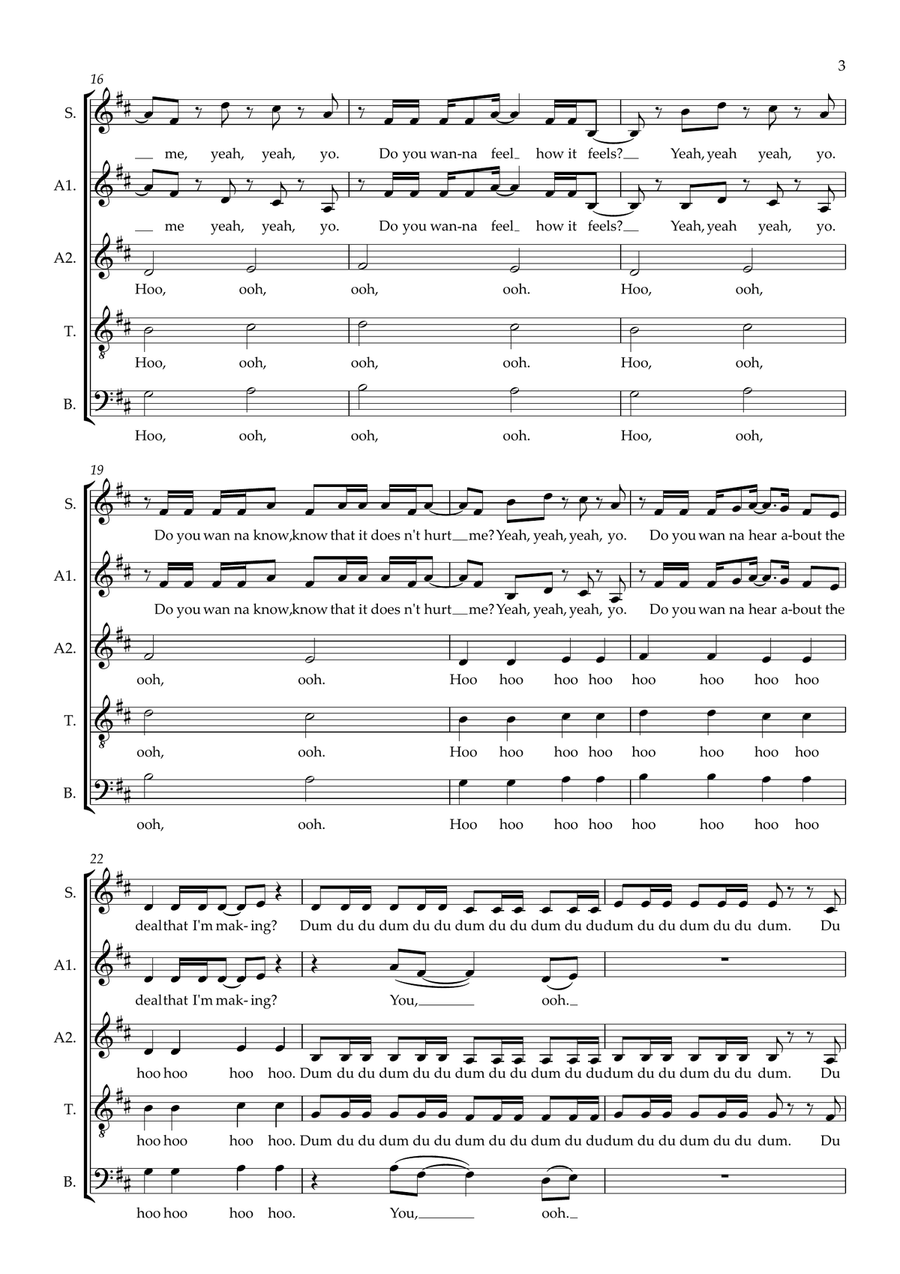 Running Up That Hill (A Deal With God) 2012 Remix (arr. Gitika Partington) Choir scores gallery preview page 3