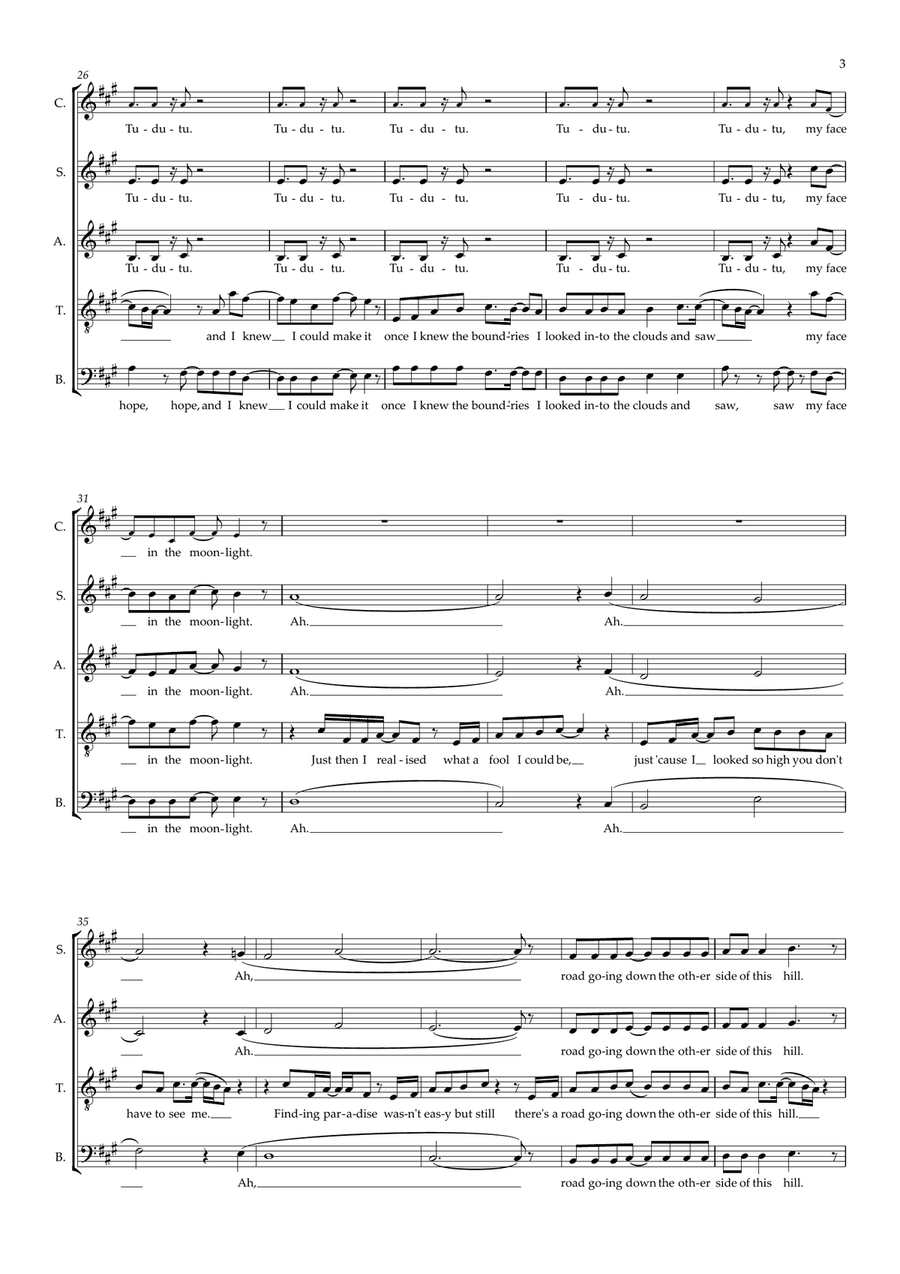 Never Forget (arr. Wendy Sergeant) SSATB scores gallery preview page 3