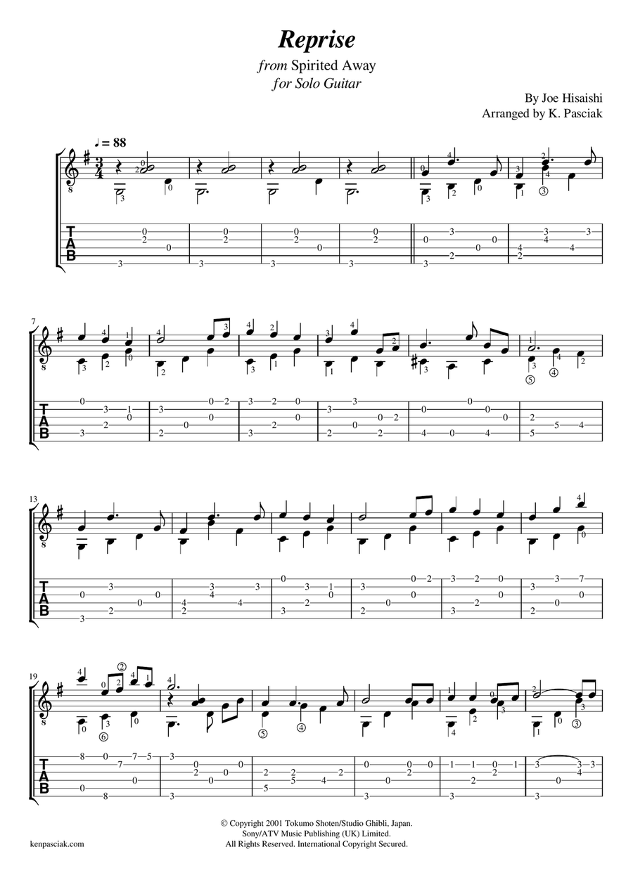 Reprise Reprise Acoustic Guitar scores gallery preview page 3