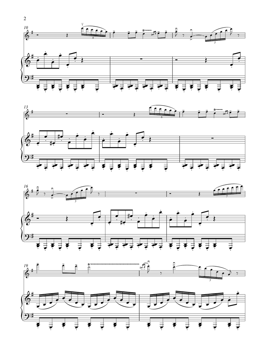 Chinese Dance (Tea), Op. 71a (from The Nutcracker) Violin Solo scores gallery preview page 2