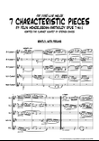 '7 Characteristic Pieces' by Felix Mendelssohn-Bartholdy for Clarinet Quintet.