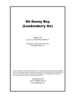 Oh Danny Boy (Londonderry Air) - Lead sheet (key of G)