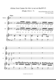Alleluia from Der Herr ist mit mir Cantate BuxWV15 for SAA and keyboard instrument