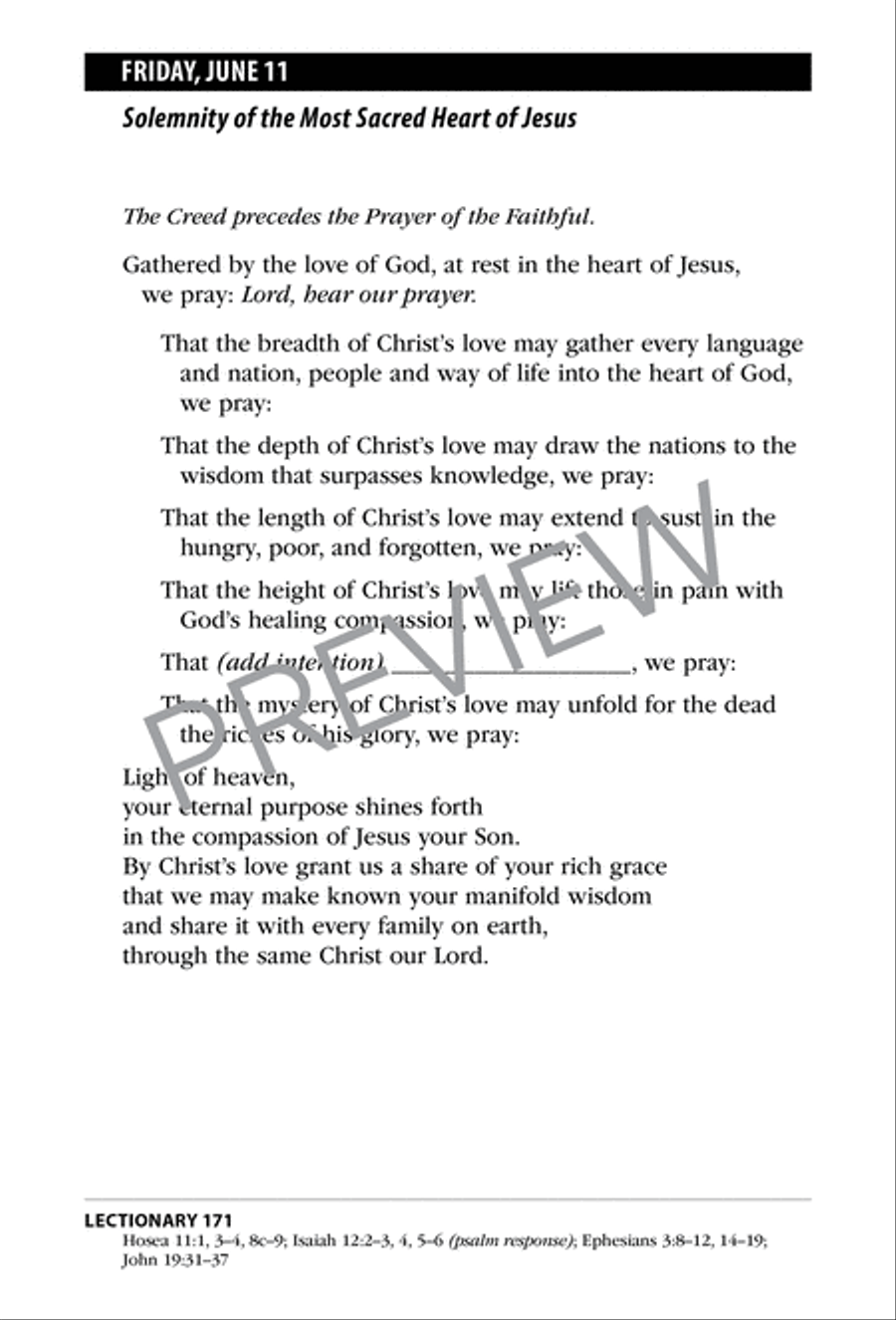 Daily Mass Intercessions 2021 Collection / Songbook scores gallery preview page 5