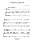 For the Beauty of the Earth (Violin-Piano)